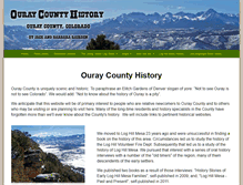 Tablet Screenshot of ouraycountyhistory.com